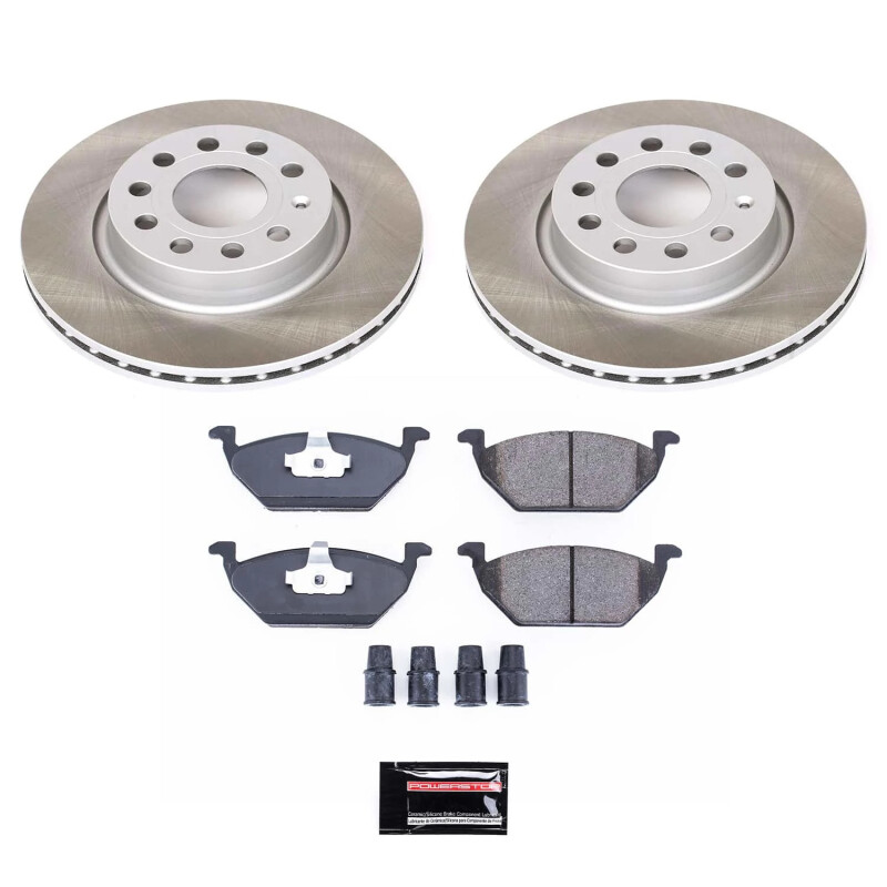 Power Stop 11-15 Volkswagen Jetta Front Semi-Coated Rotor Kit