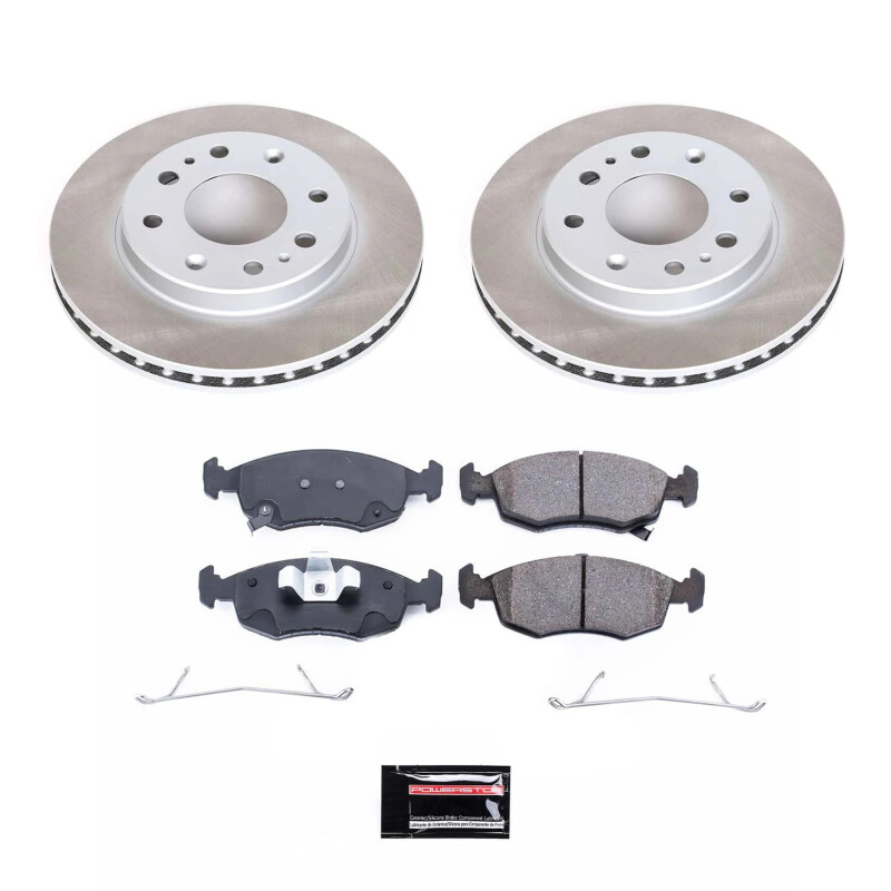 Power Stop 12-17 Fiat 500 Front Semi-Coated Rotor Kit