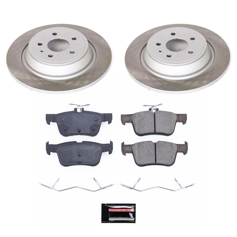 Power Stop 13-16 Lincoln MKZ Rear Semi-Coated Rotor Kit