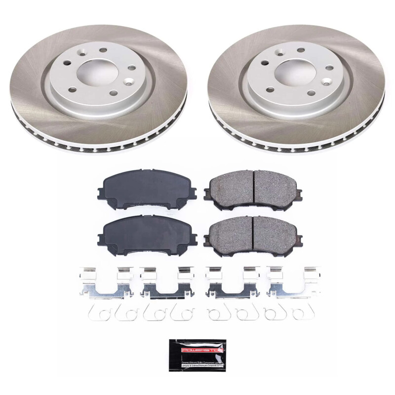 Power Stop 17-22 Nissan Rogue Sport Front Semi-Coated Rotor Kit