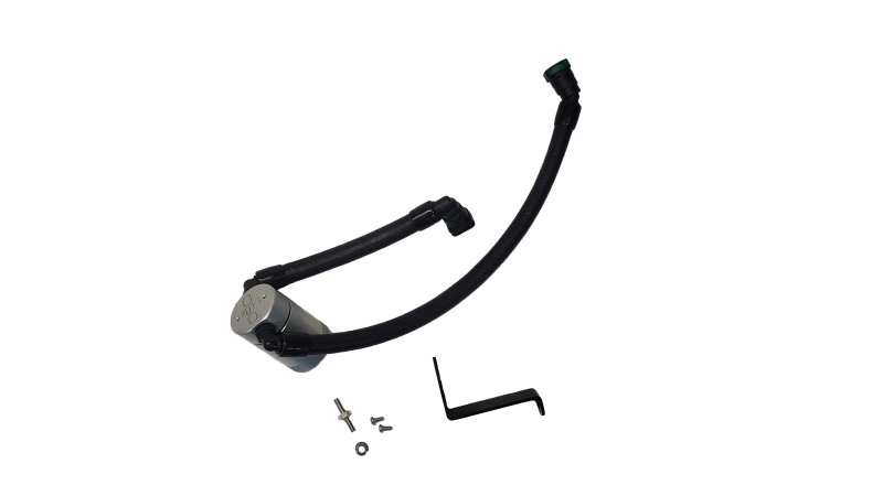 J&L 2024-2025 Ford Mustang GT w/ Whipple Supercharger Oil Separator 3.0 PCV Side - Clear Anodize