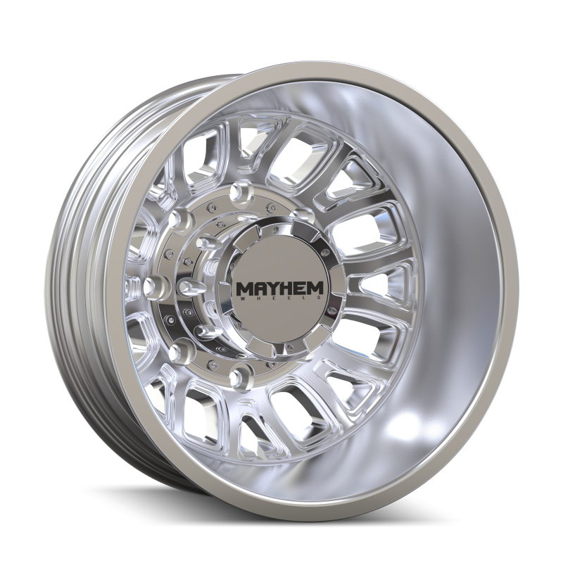 Mayhem Cogent Dually 8107D 17x6.5 8x210 BP -142mm Offset 154.2mm Bore Polished Wheel