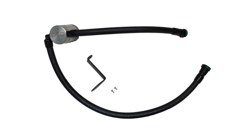 J&L 23-26 Ford F-250/F-350 6.8L;7.3L Oil Separator 3.0 Passenger Side - Clear Anodized