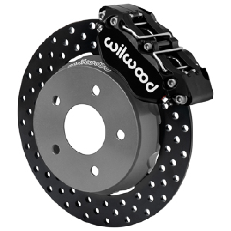 Wilwood 22-23 Polaris RZR Turbo Dynapro 4R Front Brake Kit w/ 11.25in Drilled Rotors - Black