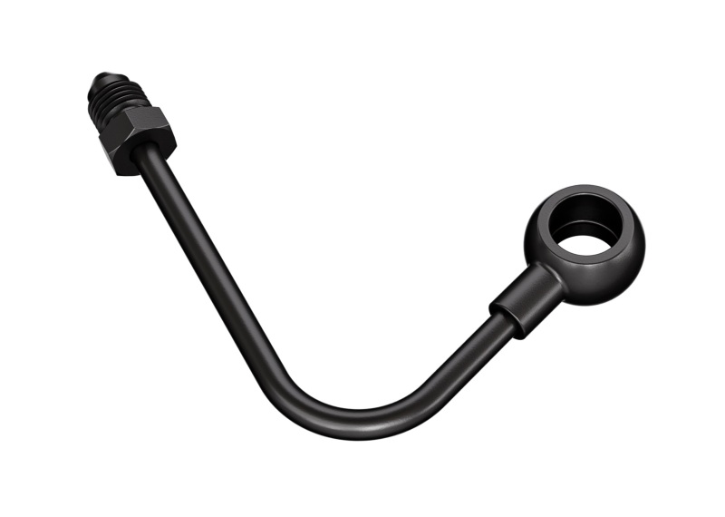 Goodridge 11-17 Harley-Davidson Softail Models Front ABS Banjo Adaptor - Black