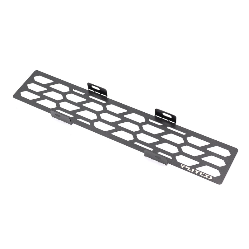 Putco 23-24 Ford F250/F350 Super Duty Hex Shield Design Bumper Grille Inserts - Black Powdercoated