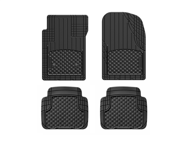 WeatherTech Universal Front and Rear Trim-to-Fit Mat (4pc Set) - Black