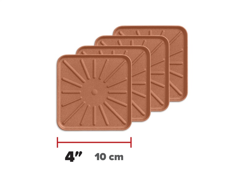 WeatherTech Drink Coasters 4in. Square - Tan (4pc Set)