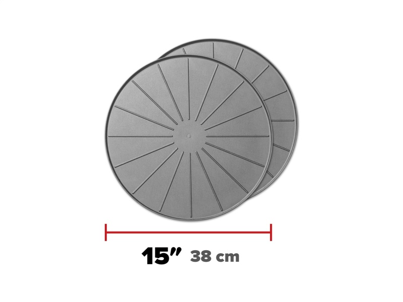 WeatherTech Plant Mats/Coasters 15in. Round - Grey (2pc Set)