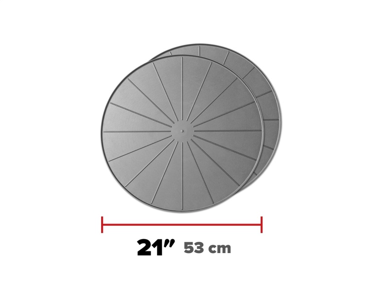 WeatherTech Project Mats 21in. Round - Grey (2pc Set)