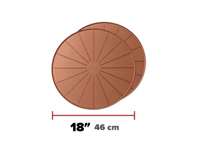 WeatherTech Plant Mats/Coasters 18in. Round - Terracotta (2pc Set)