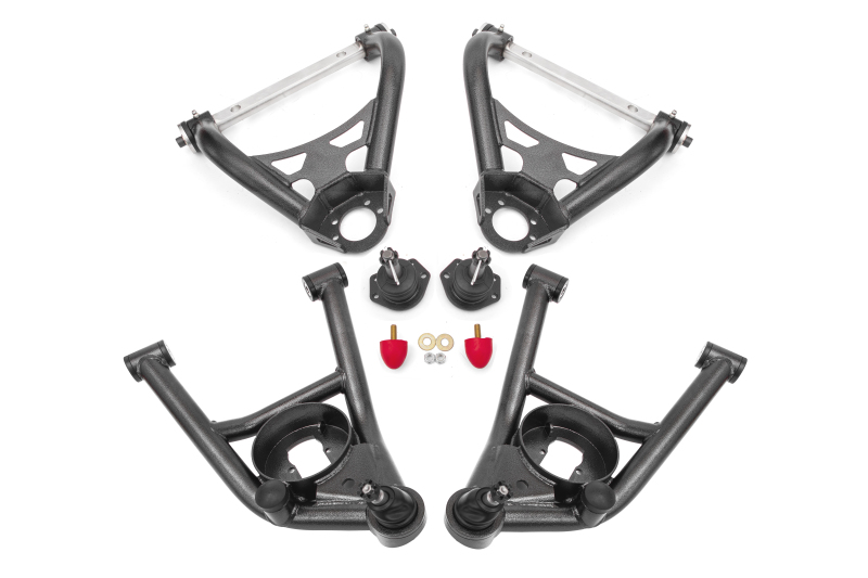 BMR 64-72 A-Body Non-Adj A-Arm Kit - Black Hammertone