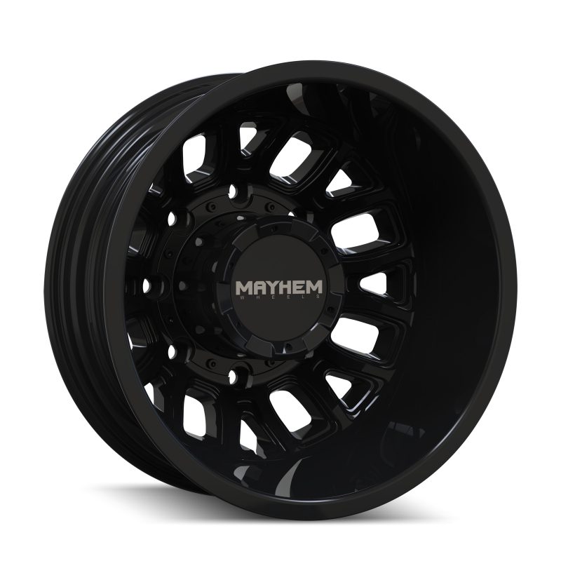 Mayhem Cogent Dually 8107D 17x6.5 8x200 BP -142mm Offset 142mm Bore Gloss Black