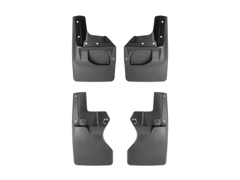 WeatherTech 20-23 Jeep Gladiator Sport/Sport S w/Max Tow Pkg No Drill Front & Rear MudFlaps - Black