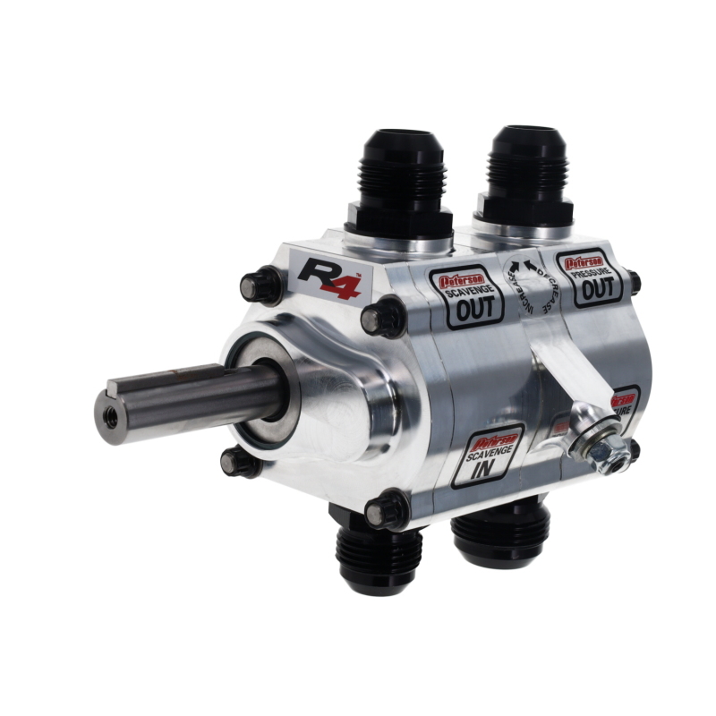 Peterson Fluid Systems R4 2-Stage Oil Pump - Left Side Mount - Rear Drive