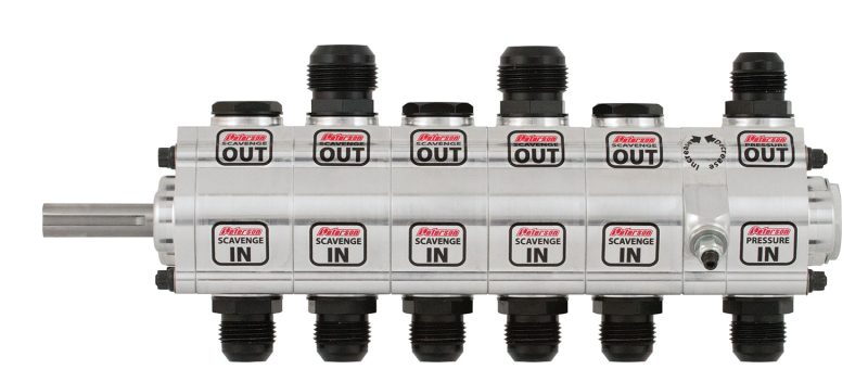 Peterson Fluid Systems R4 6-Stage Oil Pump - Right Side Mount - HV - Rear Drive Drag