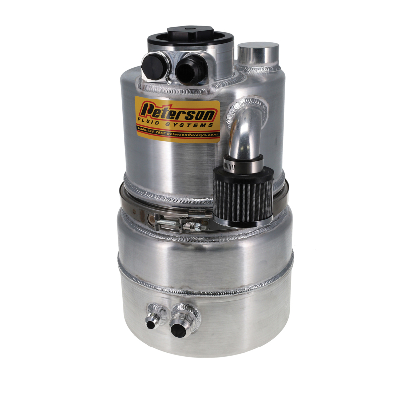 Peterson Fluid Systems Oil Tank 5 Gallon Dual Return Micron w/ Filter