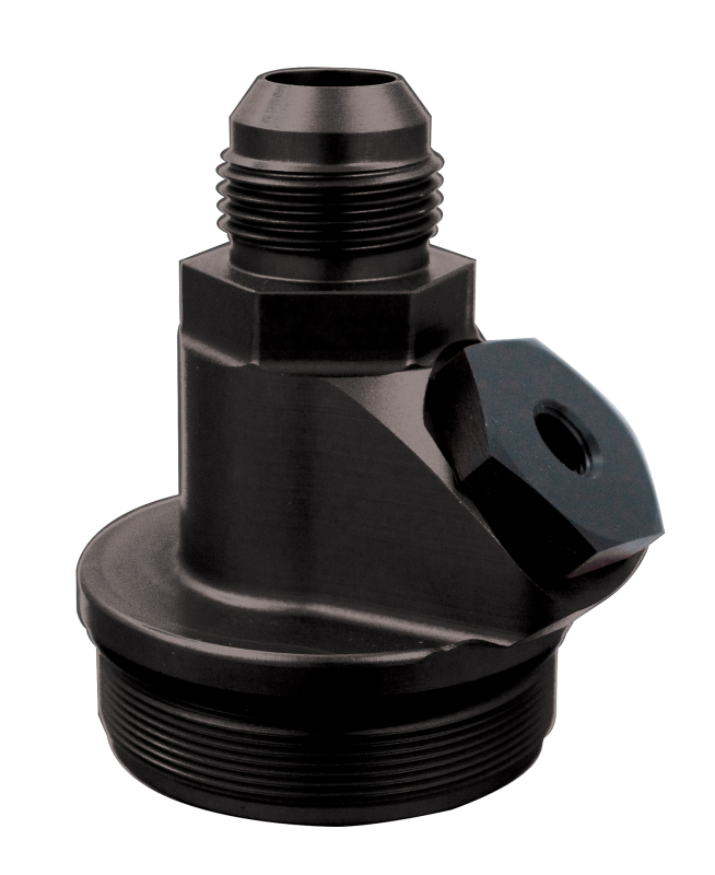 Peterson Fluid Systems End Cap Inlet -16AN w/ -10AN Port