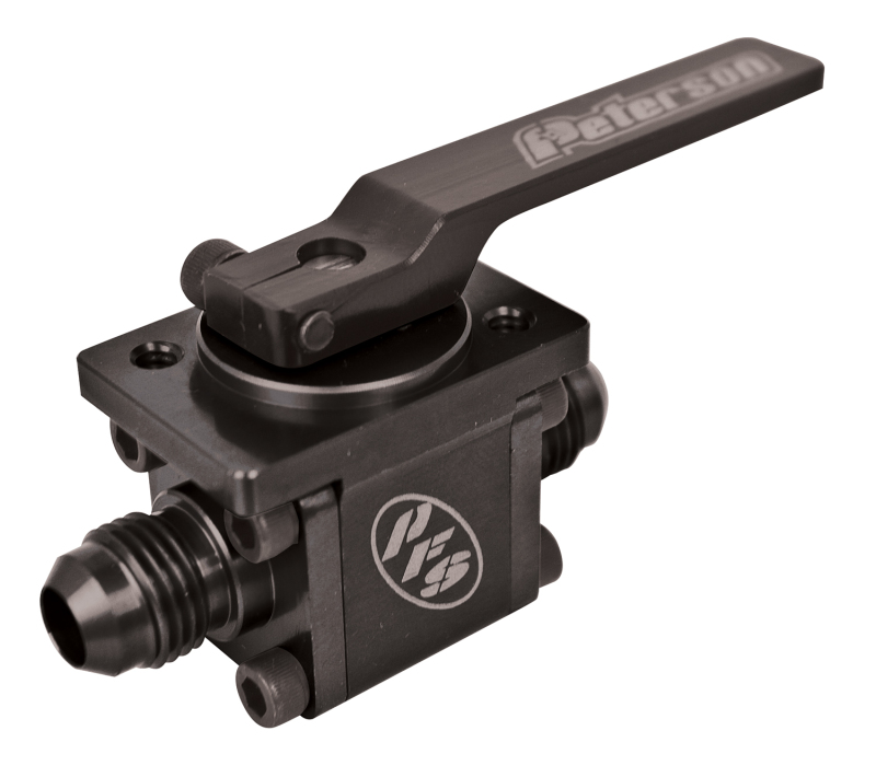 Peterson Fluid Systems Ball Valve Flange Mount -6AN /-6AN