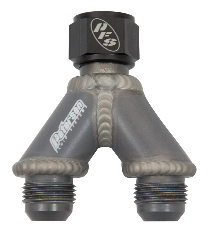 Peterson Fluid Systems Y-Manifold -20AN B- Nut To 20/20
