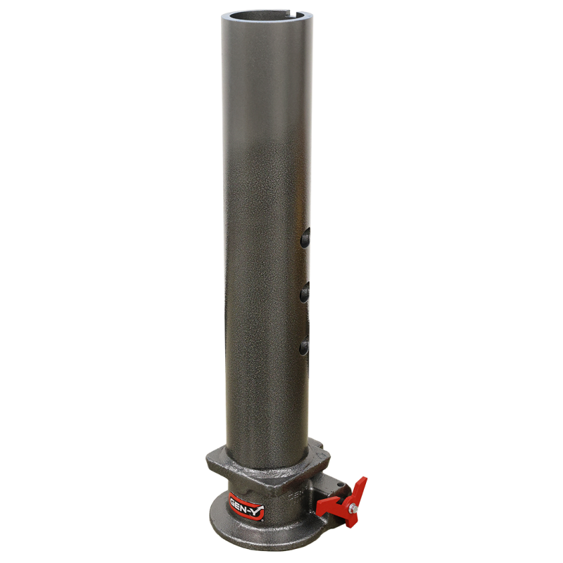 Gen-Y Viking 4in Round Tube Gooseneck Static Hitch w/SnapLatch 2-5/16in Coupler 8.5K TW 30K