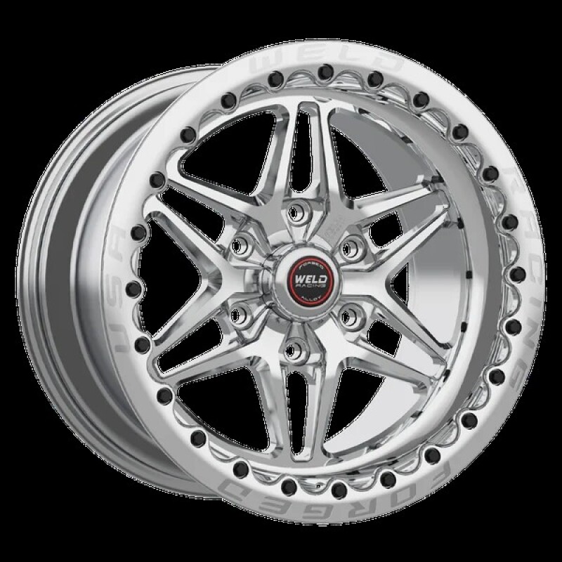 Weld 15X10 S81HD 6X5.5 6.5BS Polished Center, 3.54ID POL MT Ring