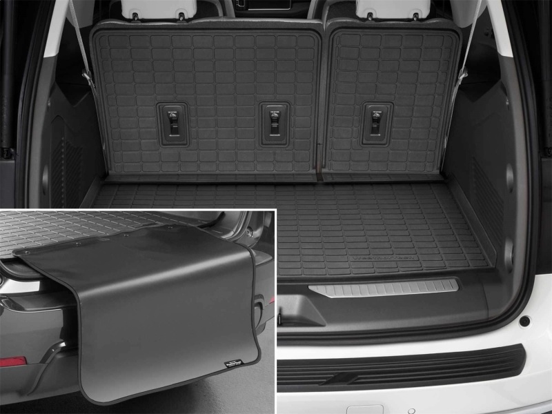 WeatherTech 2021 Chevrolet Suburban/GMC Yukon XL Seatback Cargo Liners HP w/Bumper Protector - Black