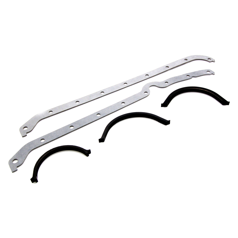 Cometic Chevy Gen1 SB V8 .031in Fiber Oil Pan Gasket Kit-Left Side Dipstick-Thick & Thin Front Seals