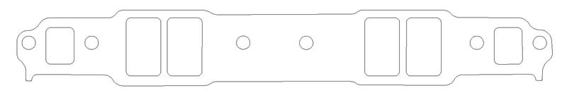 Cometic Chevy Gen1 Small Block V8 .060in Fiber Intake Mani Gskt Set-1.282in x 2.175in Rectangle Port
