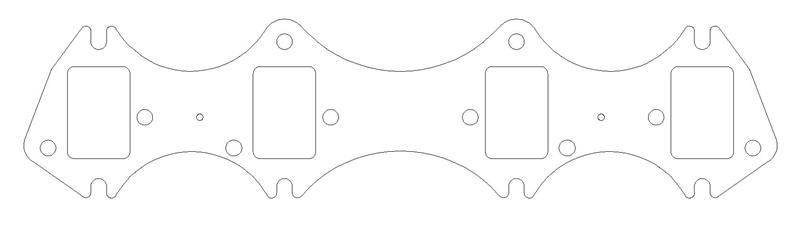 Cometic Ford Gen-1 FE V8 .030in MLS Exhaust Manifold Gasket Set - 1.560in x 2.310in Rectangle Port