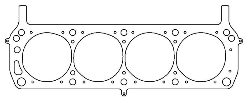 Cometic Ford 302/351W Windsor V8 .098in MLS Cylinder Head Gasket - 4.180in Bore - SVO/Yates - LHS