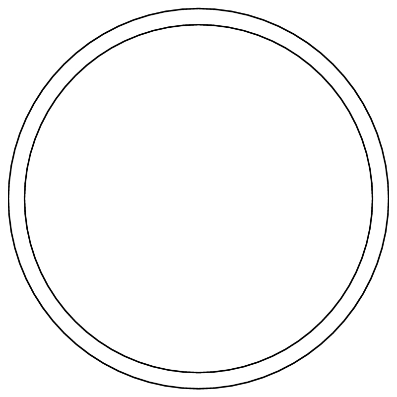 Cometic Holley Airhorn .020in Fiber Carburetor Gasket