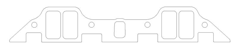 Cometic Chrysler B/RB .060in Fiber Intake Mani Gasket Set-1.229in x 2.310in Rectangle Port