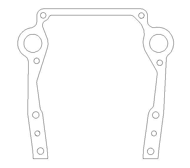 Cometic Oldsmobile Gen-2 Rocket V8 .020in Fiber Timing Cover Gasket