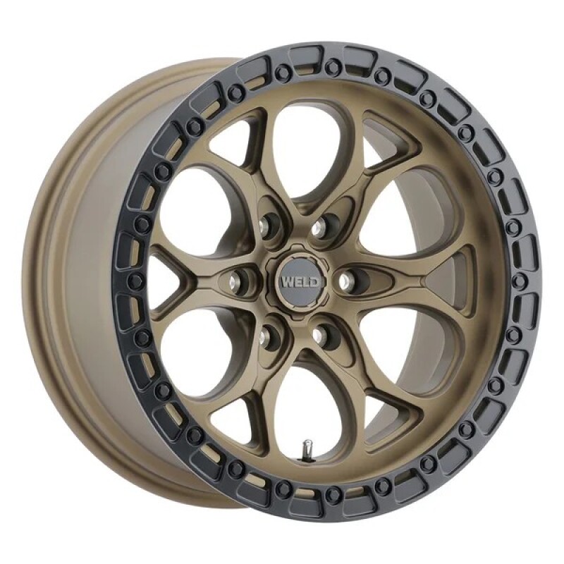 Weld 17x9 Ledge 6 6x139.7 ET00 BS 5.00 Satin BRZ / Satin BLK Ring 106.1