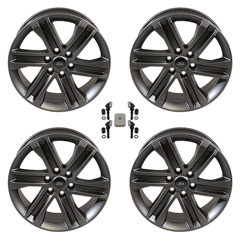 Ford Racing 2024+ Ford F-150 20in x 8.5in Dark Alloy Wheel Kit