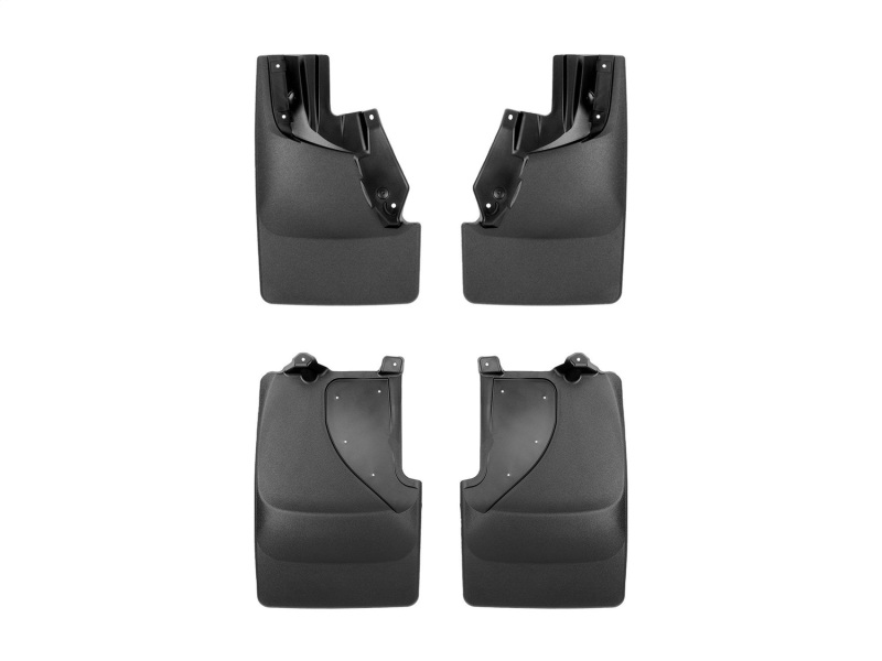 WeatherTech 22-24 Ford Bronco Raptor (No Sport) No Drill Front & Rear MudFlaps - Black