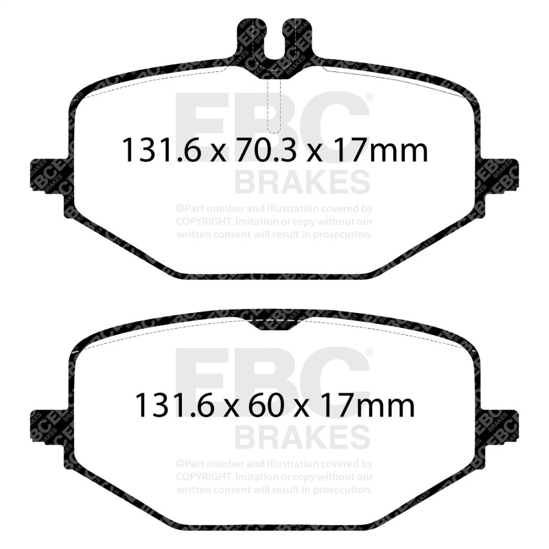 EBC 2018+ Mercedes-Benz G550 (BM463) 4.0TT Rear Yellowstuff Brake Pads