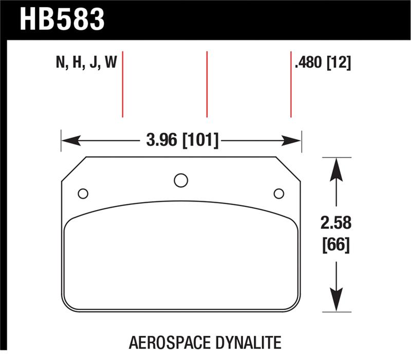 Hawk HP+ Aerospace Dynalite w/ 0.218in Hole Brake Pads