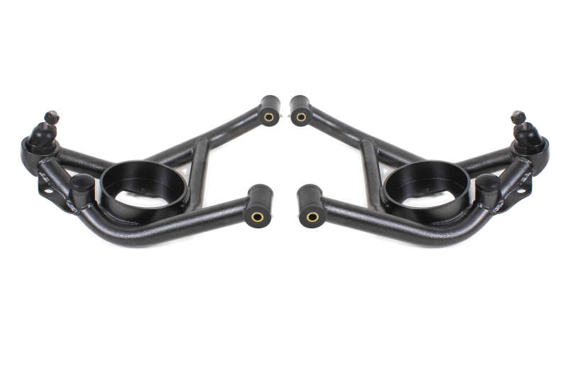 BMR 70-81 Chevrolet Camaro A-Arms Lower Delrin Bushings Std Ball Joint - Black Hammertone