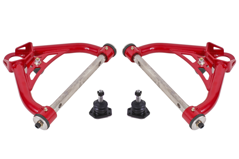BMR 70-81 Chevrolet Camaro A-Arms Upper Non-Adjustable Delrin Std Ball Joint - Red