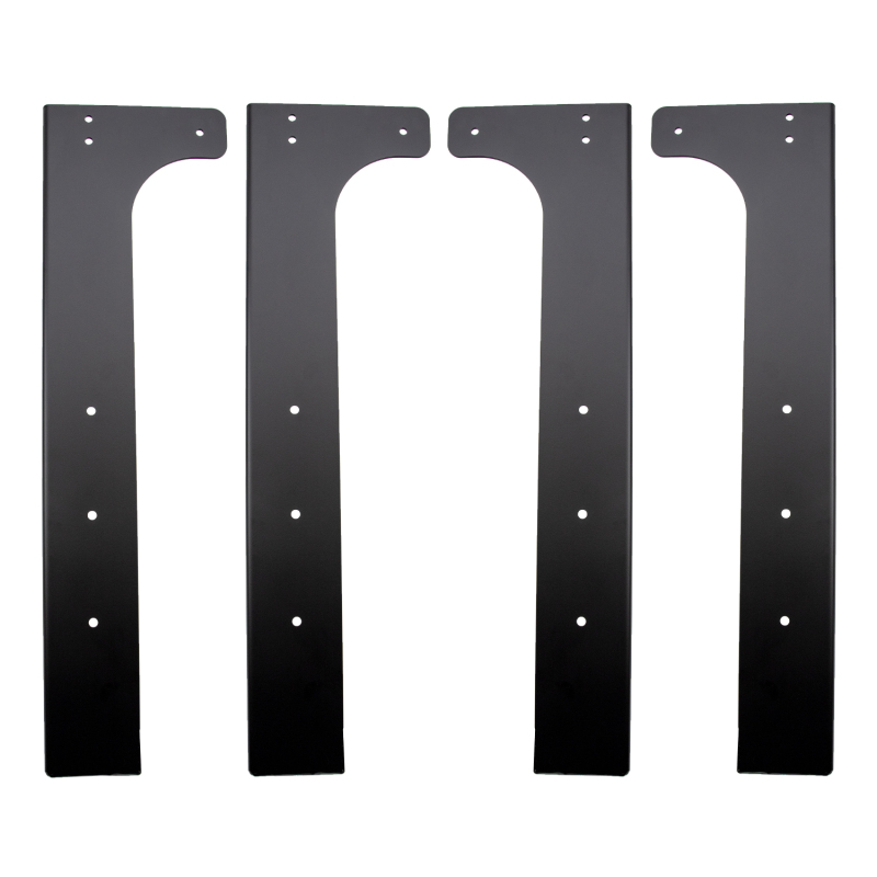 Wehrli Modular Steel Work Bench Leg Kit 40in Tall x .120in Thick - Flat Black