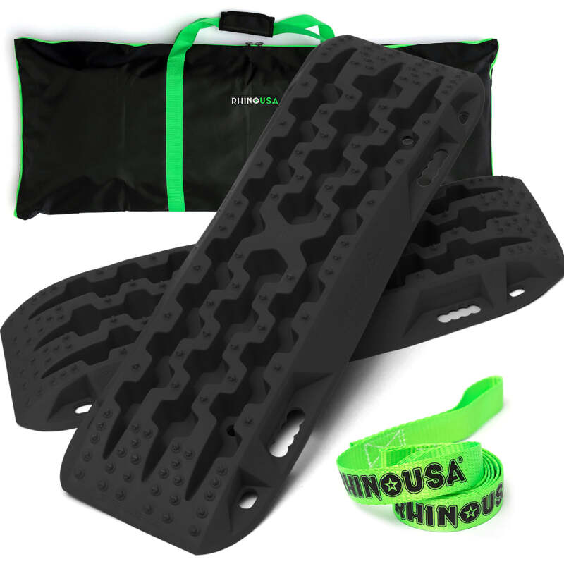 Rhino USA Recovery Traction Boards - Black (Pair)