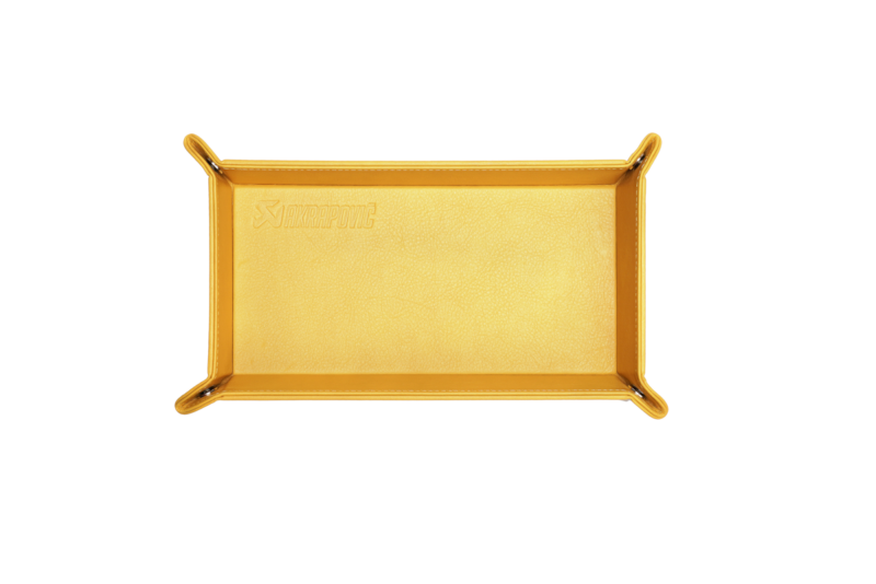 Akrapovic Leather Desk Valet - Yellow