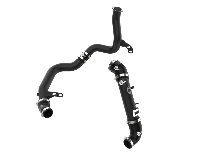 AFE 19-22 Hyundai Veloster N BladeRunner Aluminum Hot & Cold Charge Pipe Kit - Black