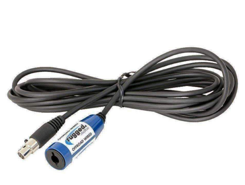 Rugged Radios OFFROAD Straight Cable to Intercom (Select Length) 16 Feet