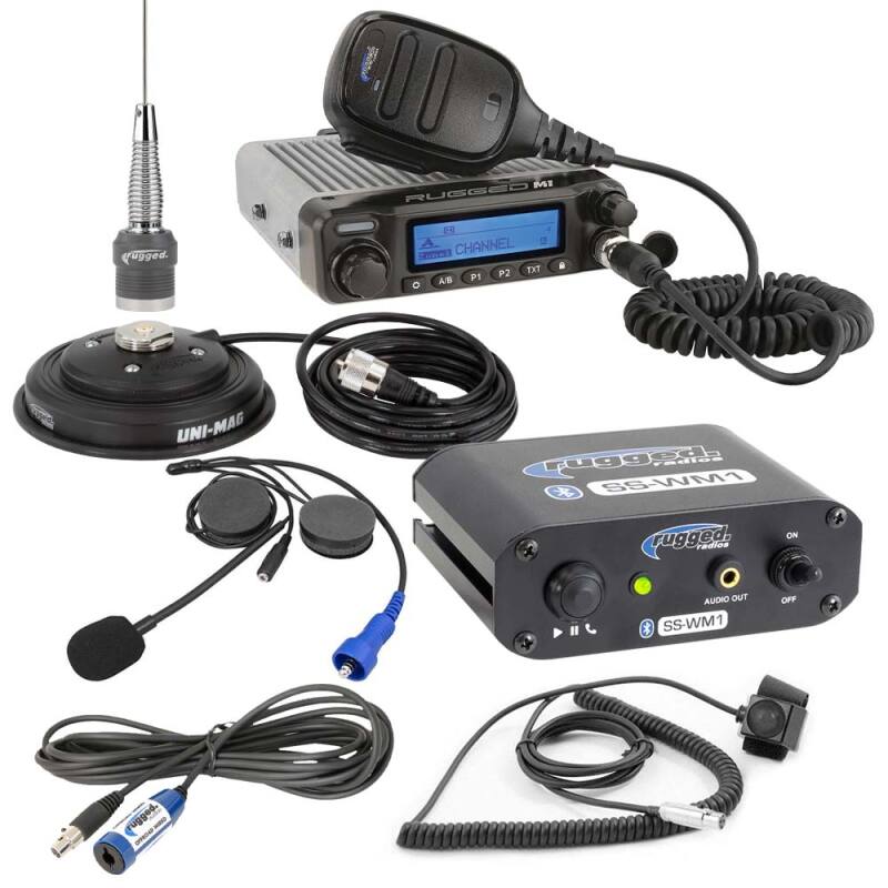 Rugged Radios SS-WM1 Single Seat Kit with Digital Radio Helmet Kit