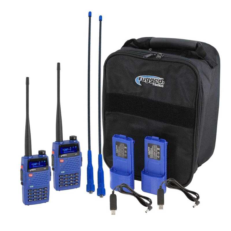 Rugged Radios V3 READY PACK - Rugged V3 - Business Band Two Way Handheld Radios - Analog Only