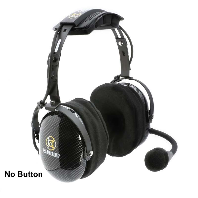 Rugged Radios FHS OTH FSI Headset w/ Mic On/Off Button / For David Clark / Sigtronics / Avcomm
