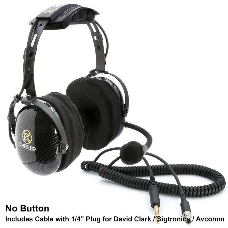 Rugged Radios FHS OTH FSI Headset w/ Mic On/Off Button / For Rugged / Firecom
